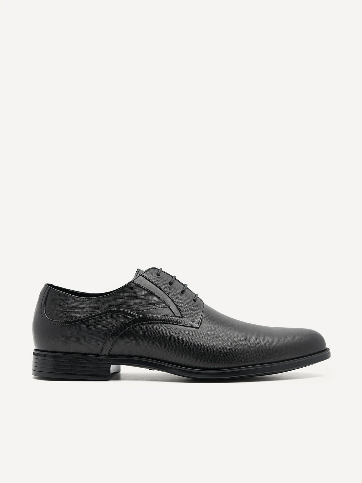 Ford Leather Derby Shoes, Black