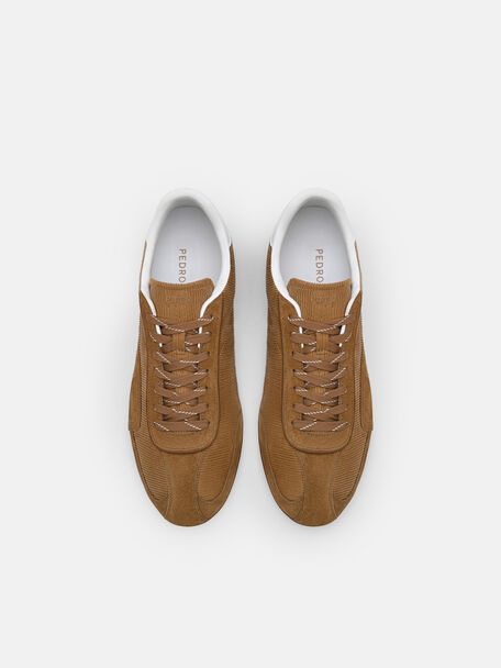 Crest Corduroy Sneakers, Camel