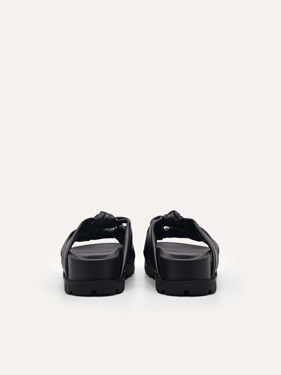 Celeste Knot Sandals, Black