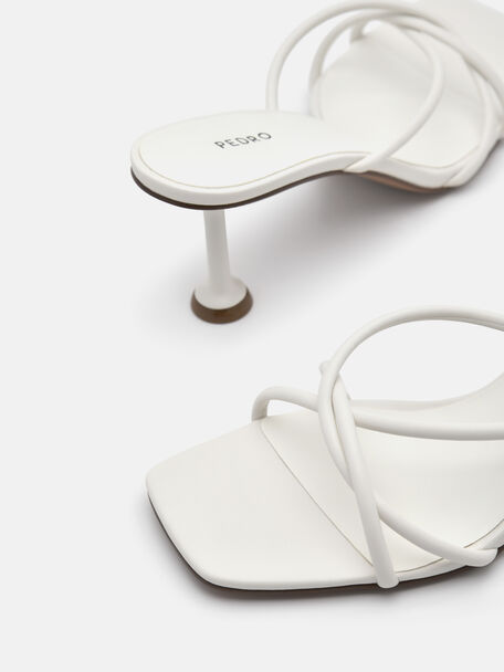 Tindi Heel Sandals, Chalk