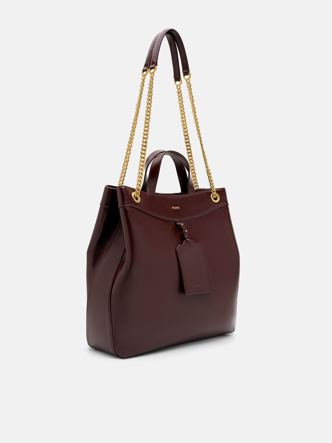 Cassier Tote Bag, Wine Wrinkled
