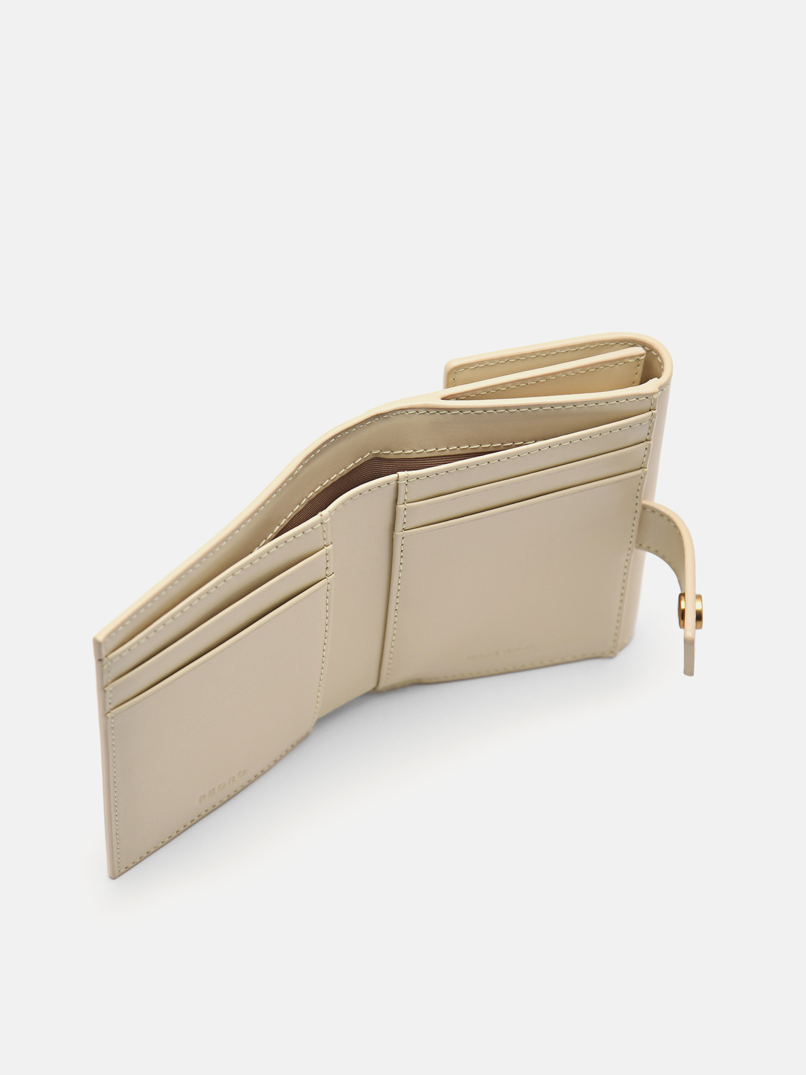 PEDRO Studio Leather Tri-Fold Wallet, Sand