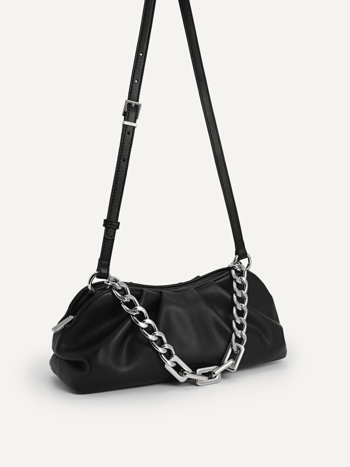 Chained Clutch, Black, hi-res