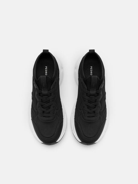 Nyx Knitted Sneakers, Black