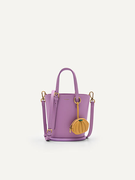 Duvall Mini Bucket Bag, Purple