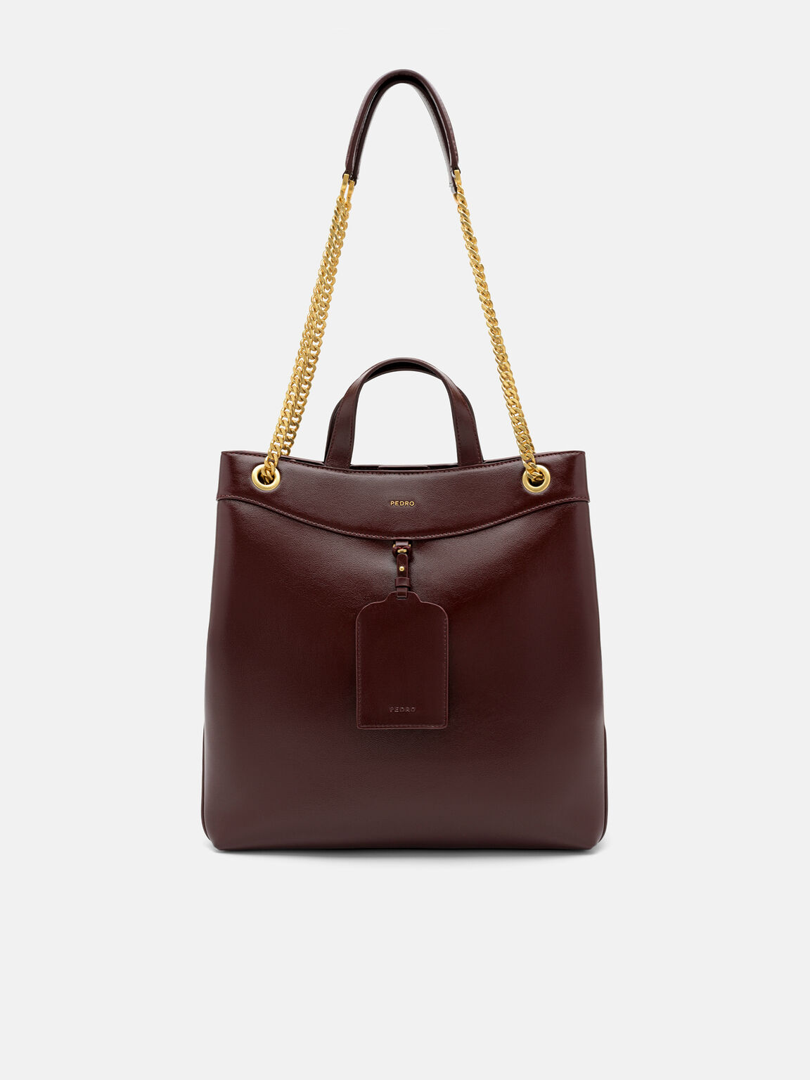 Cassier Tote Bag, Wine Wrinkled