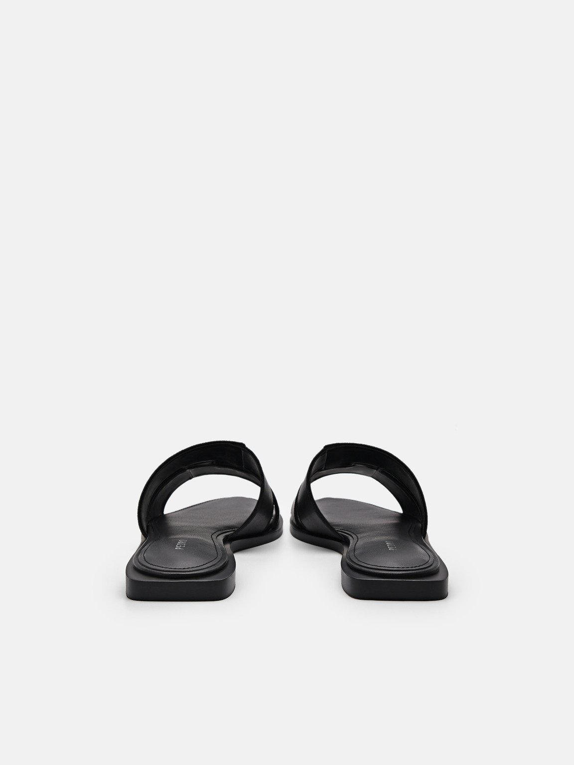 Iza Flat Sandals, Black