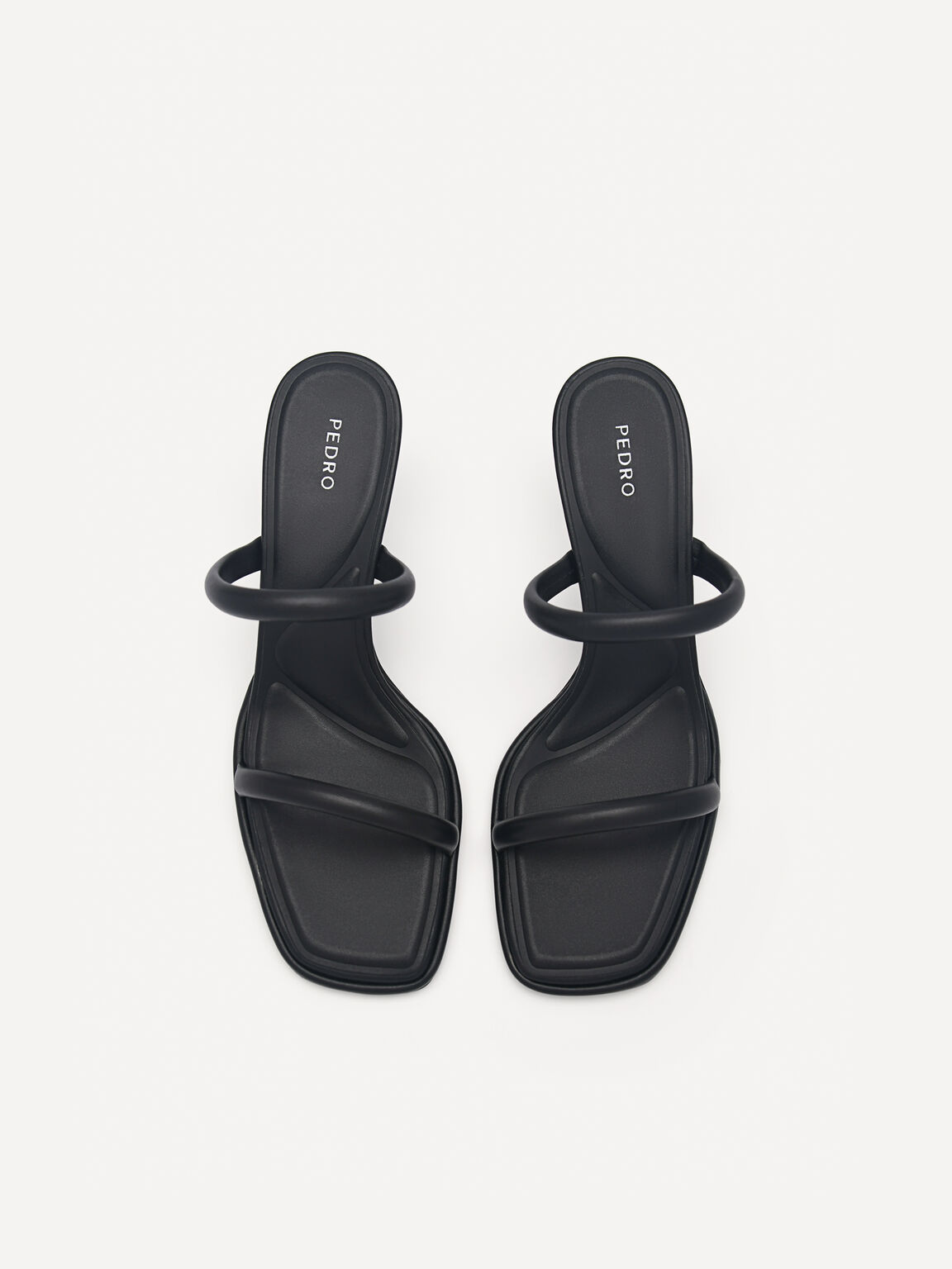 Bianca Strappy Heel Sandals, Black