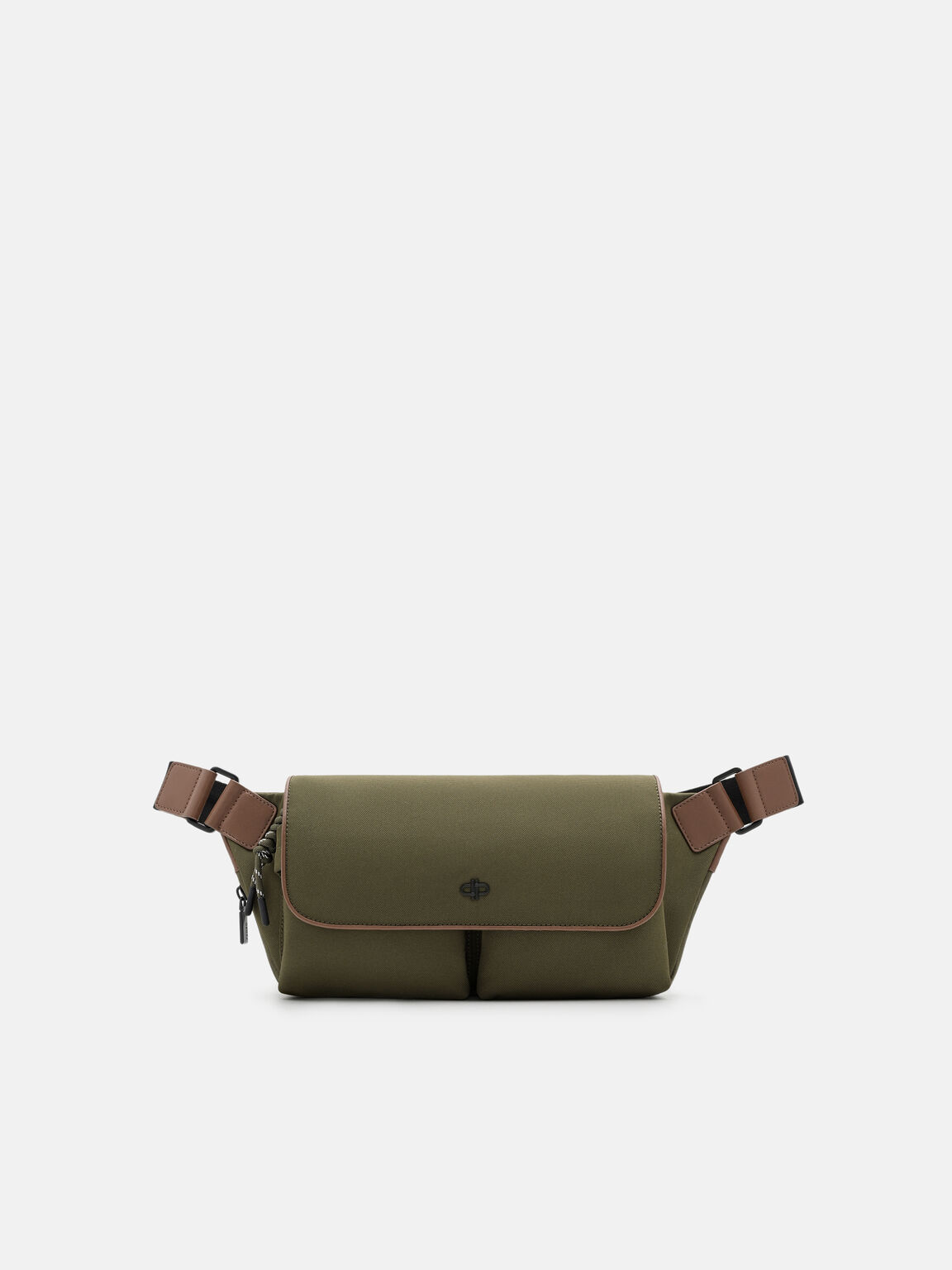 Devon Nylon Bum Pouch, Olive Nylon