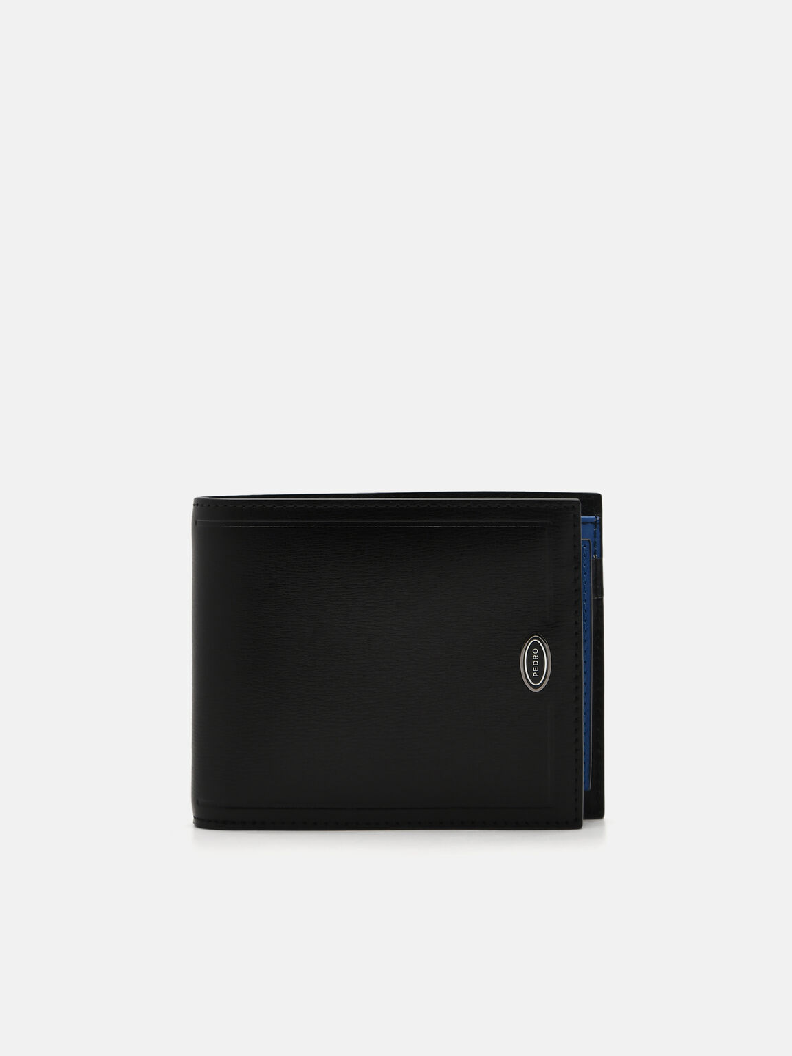 Black Leather Bi-Fold Wallet with Insert - PEDRO TH
