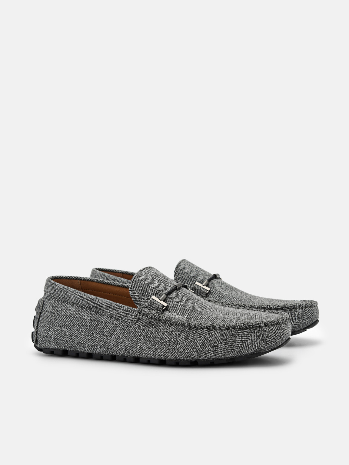 Robert Fabric Driving Shoes, Grey