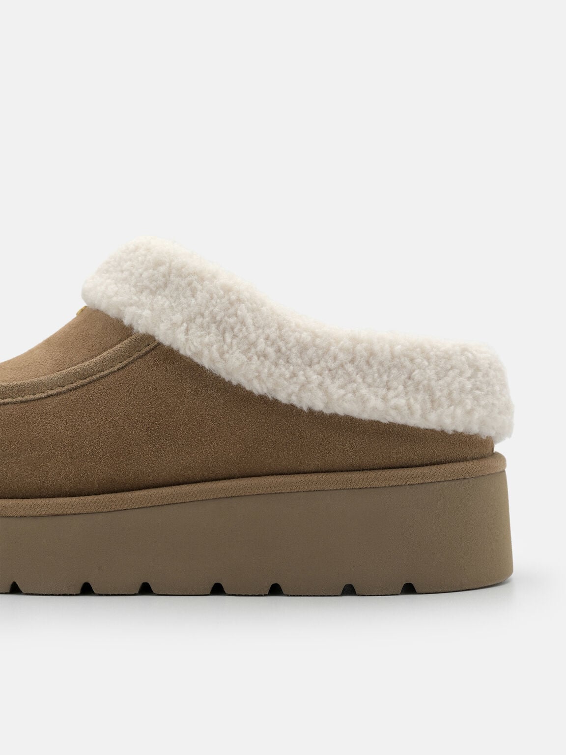 Feliz Suede Mules, Beige
