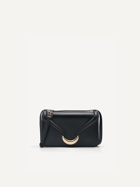 Terrazo Shoulder Bag, Black