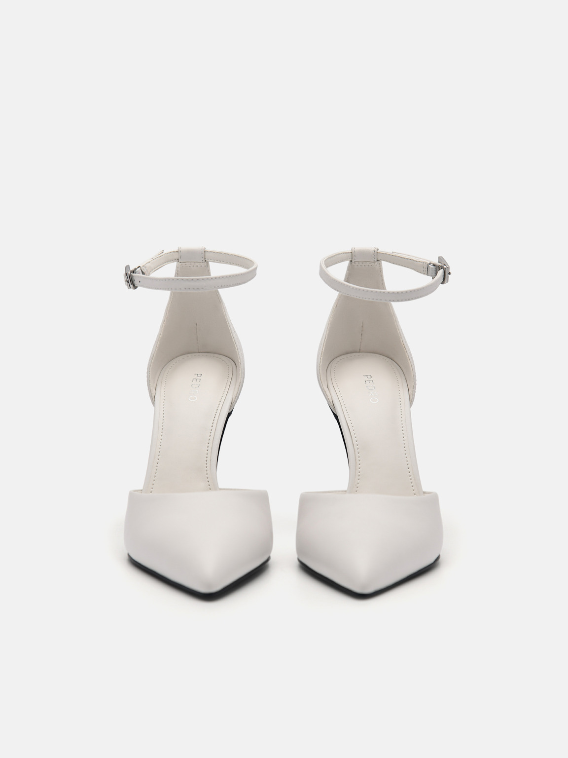 Serena Leather Heel Pumps, White