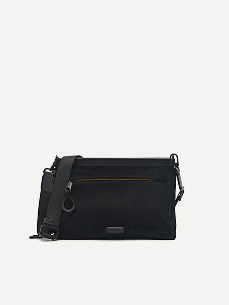 Post Clutch Bag, Black