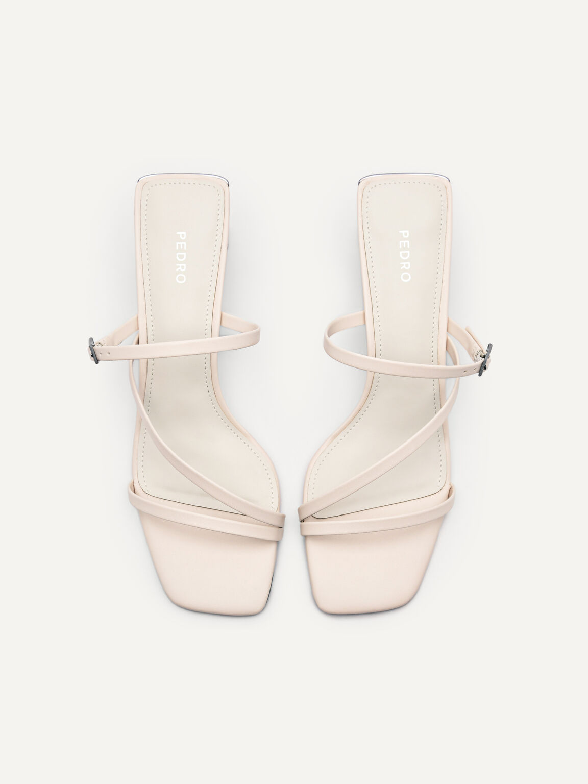 Lyra Heel Sandals, Chalk