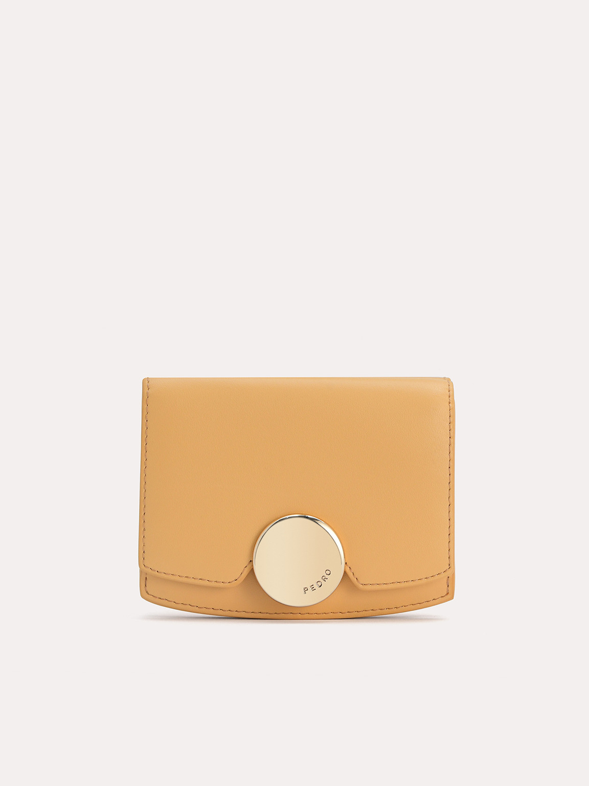 Leather Bi-Fold Wallet, Yellow