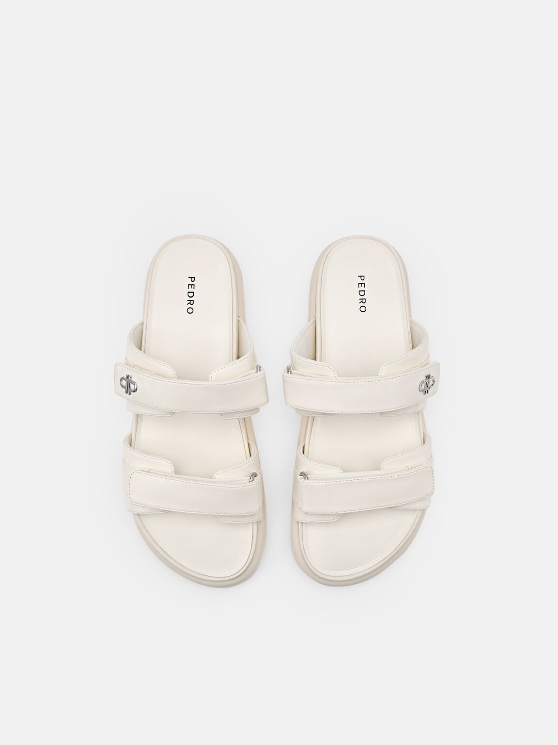 Velcro Slip-On Sandals, Chalk
