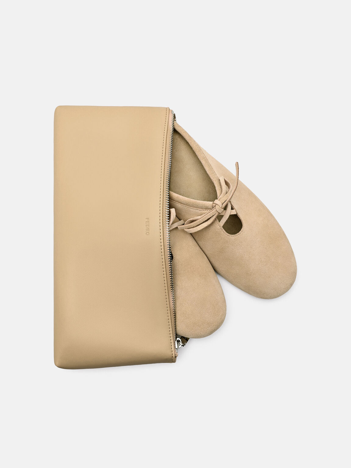 Elise Suede Mules, Sand Suede