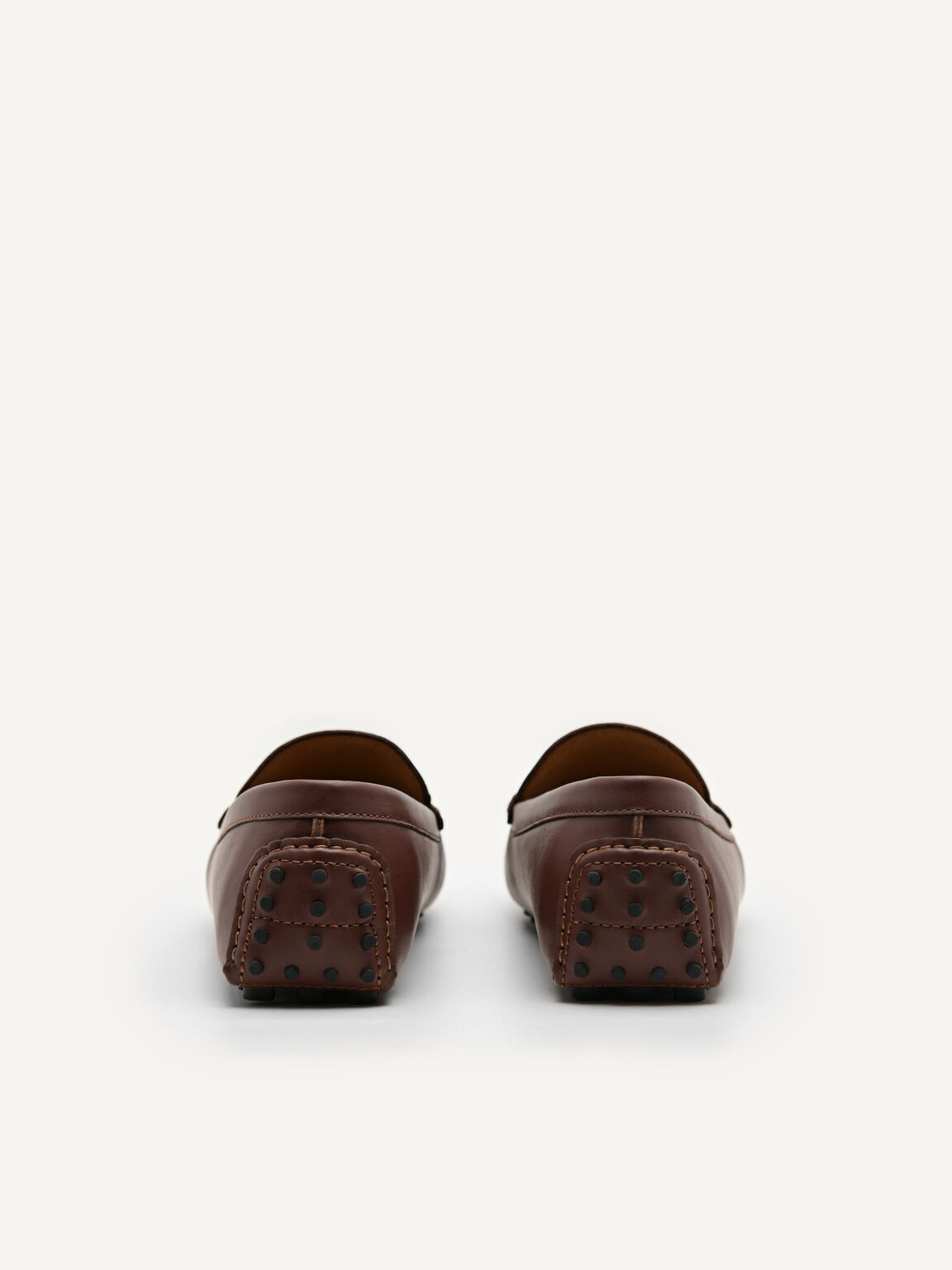 Leather Buckle Moccasins, Brown