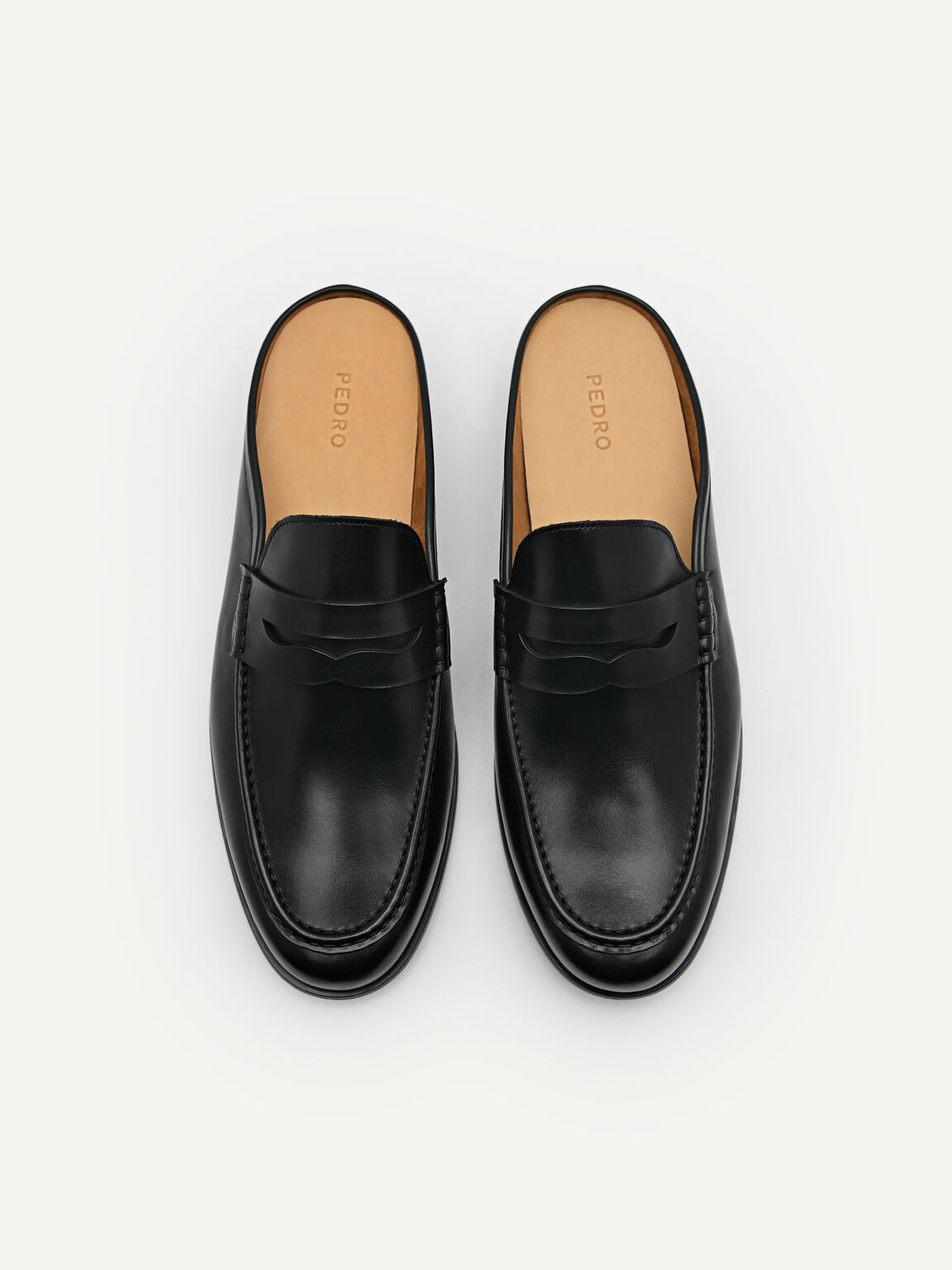 Blake Leather Slip-On Loafers, Black