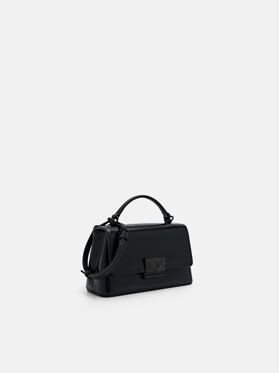 PEDRO Studio Pixel Leather Mini Shoulder Bag, Black