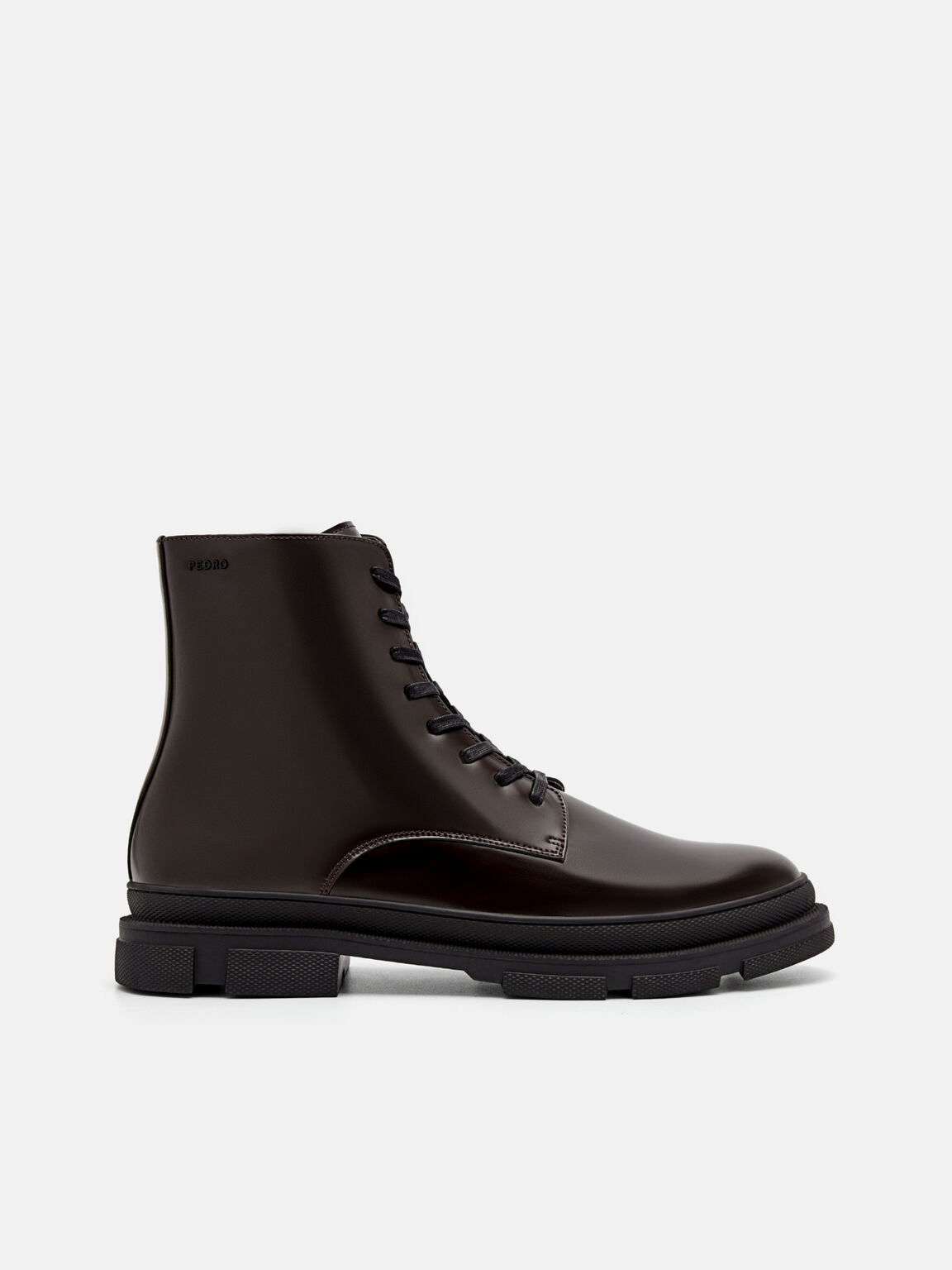 Side-Zip Ankle Boots, Dark Brown