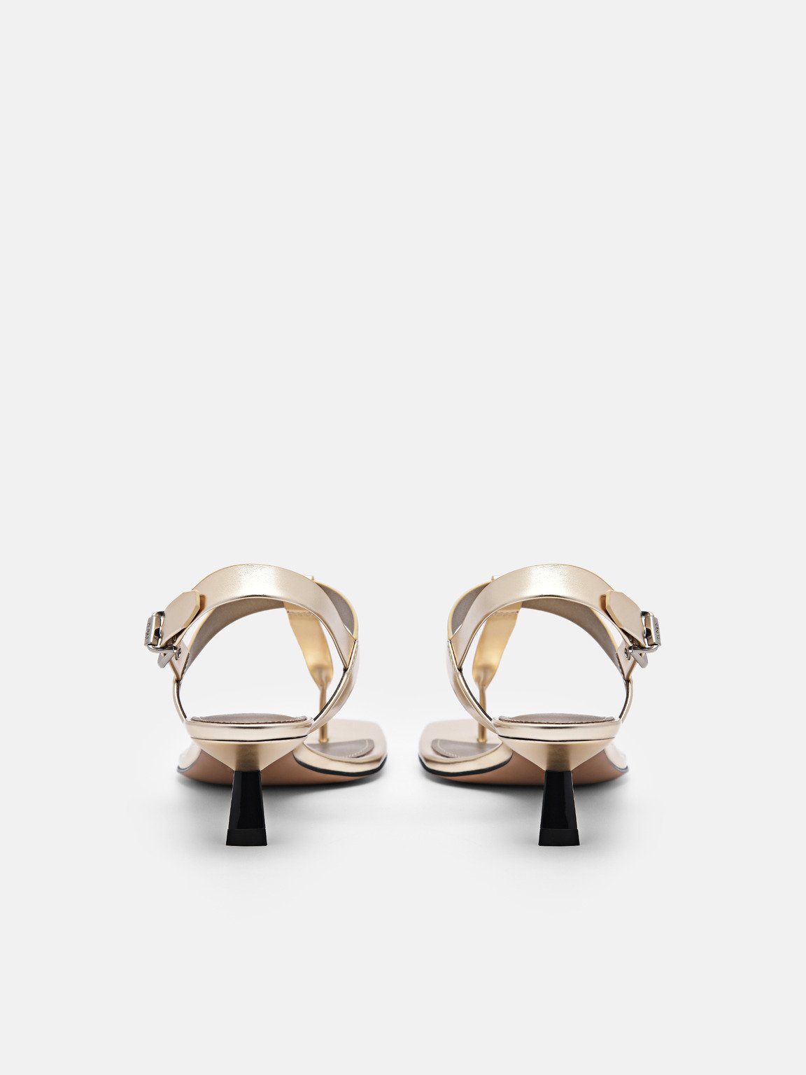 Helix Heel Sandals, Gold