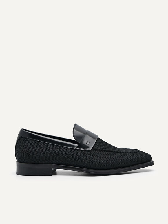 Baker Fabric Loafers, Black