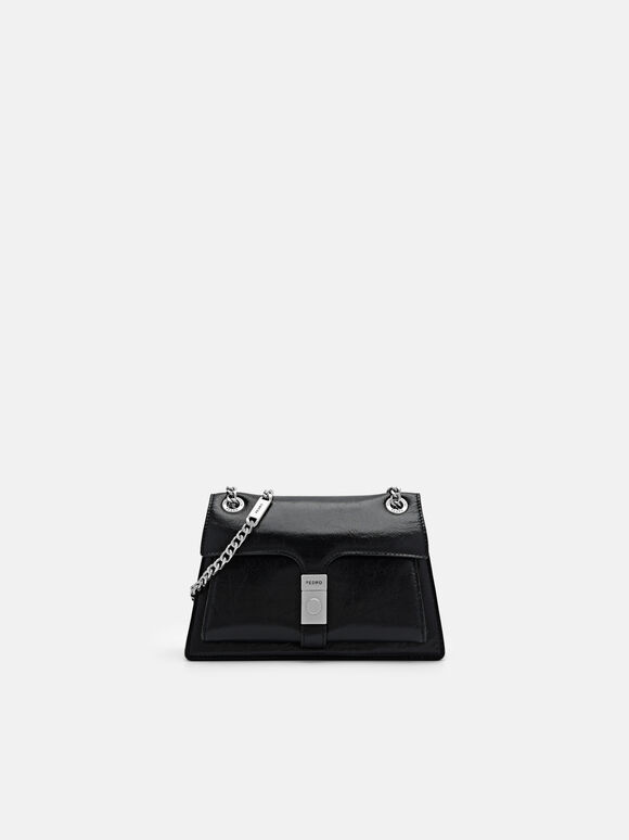 PEDRO Studio Farida Leather Mini Shoulder Bag, Black