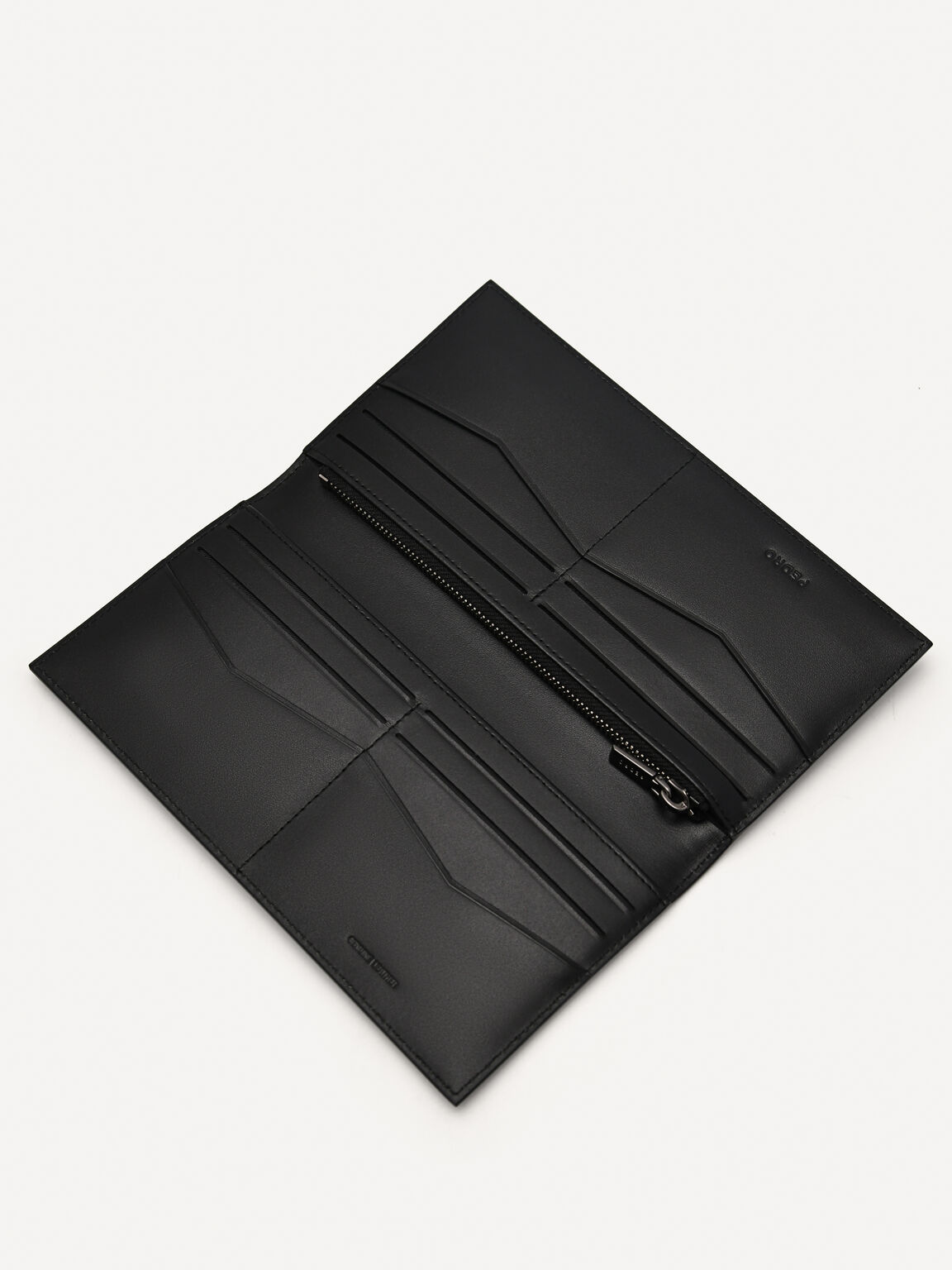 PEDRO Icon Leather Long Wallet, Black