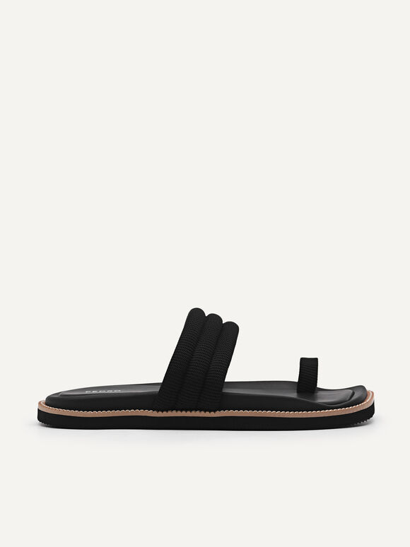 Morraine Mesh Sandals, Black