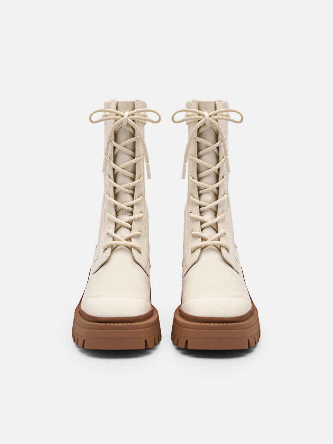 Poppy Ankle Boots, Beige