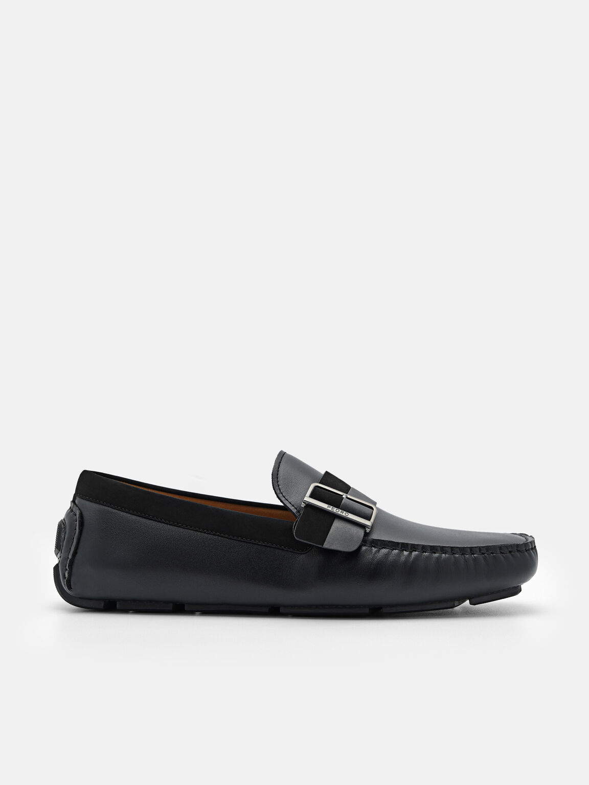 Ripley Leather Moccasins, Black