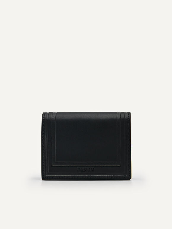 레더 2단 카드 지갑, 블랙