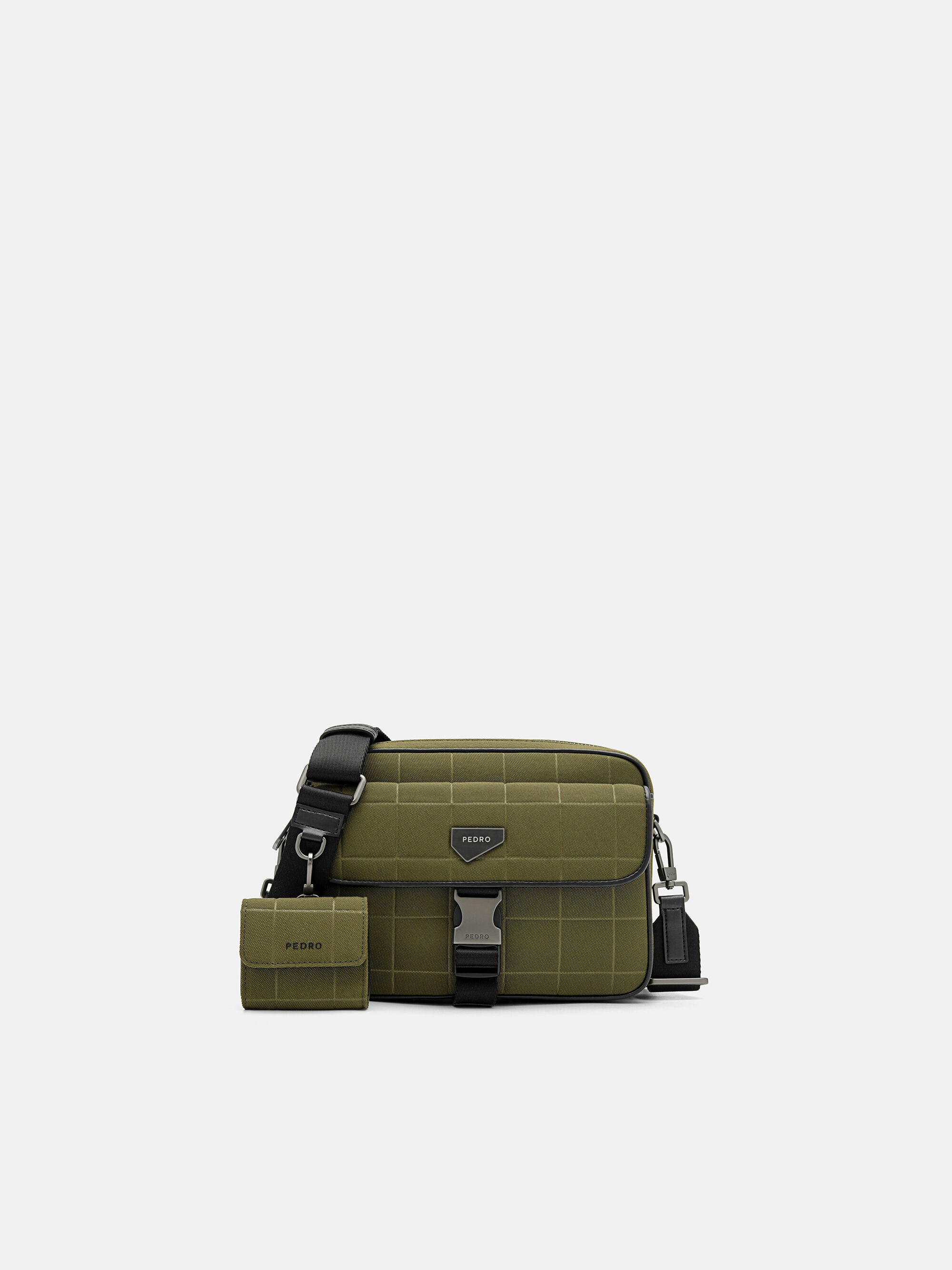 Military Green Taper Compact Crossbody Bag - PEDRO US
