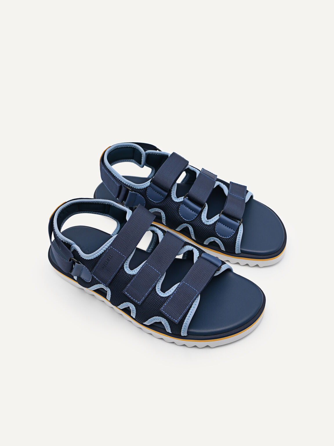 Contrasting Technical Sandals, Navy