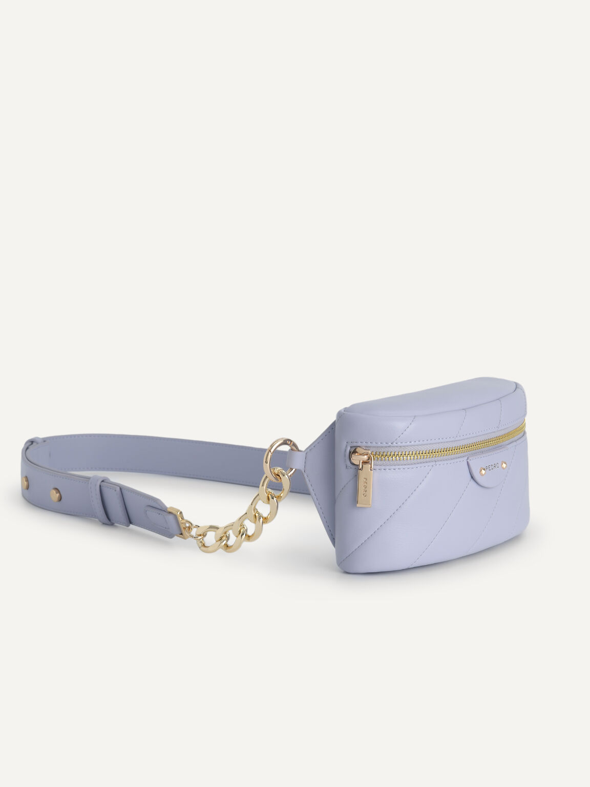 Quilted Shoulder Bag, Lilac