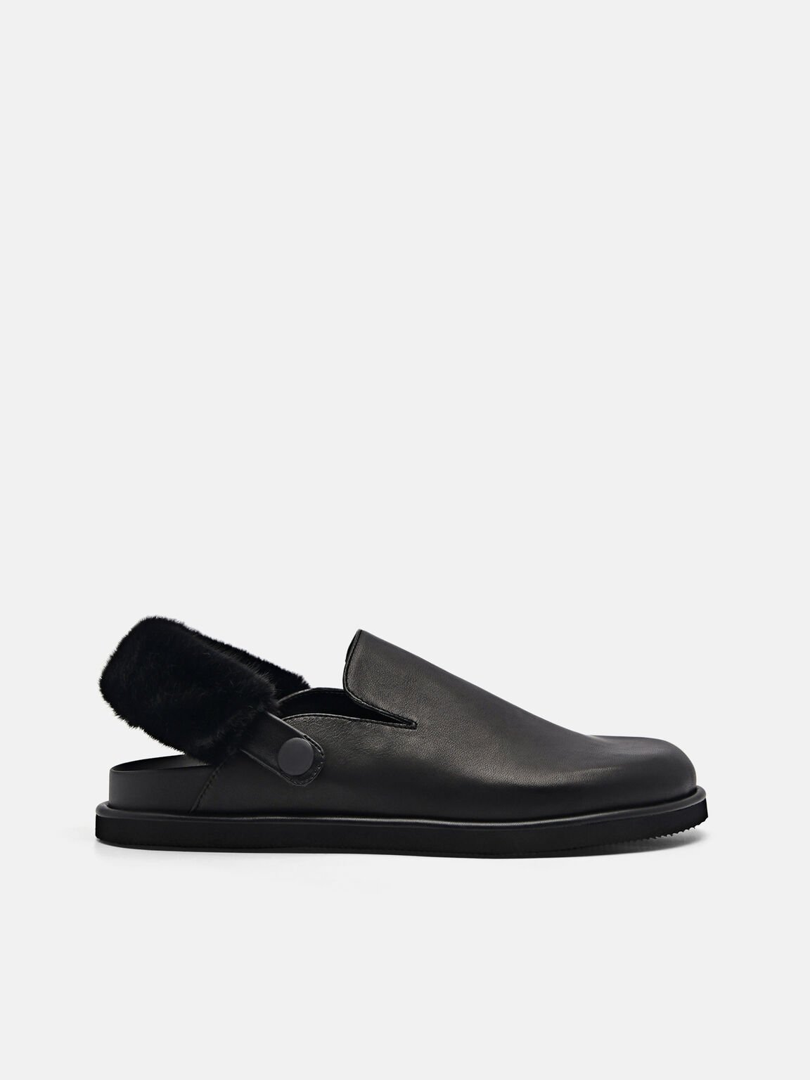 Valenok Mule with Adjustable Backstrap, Black