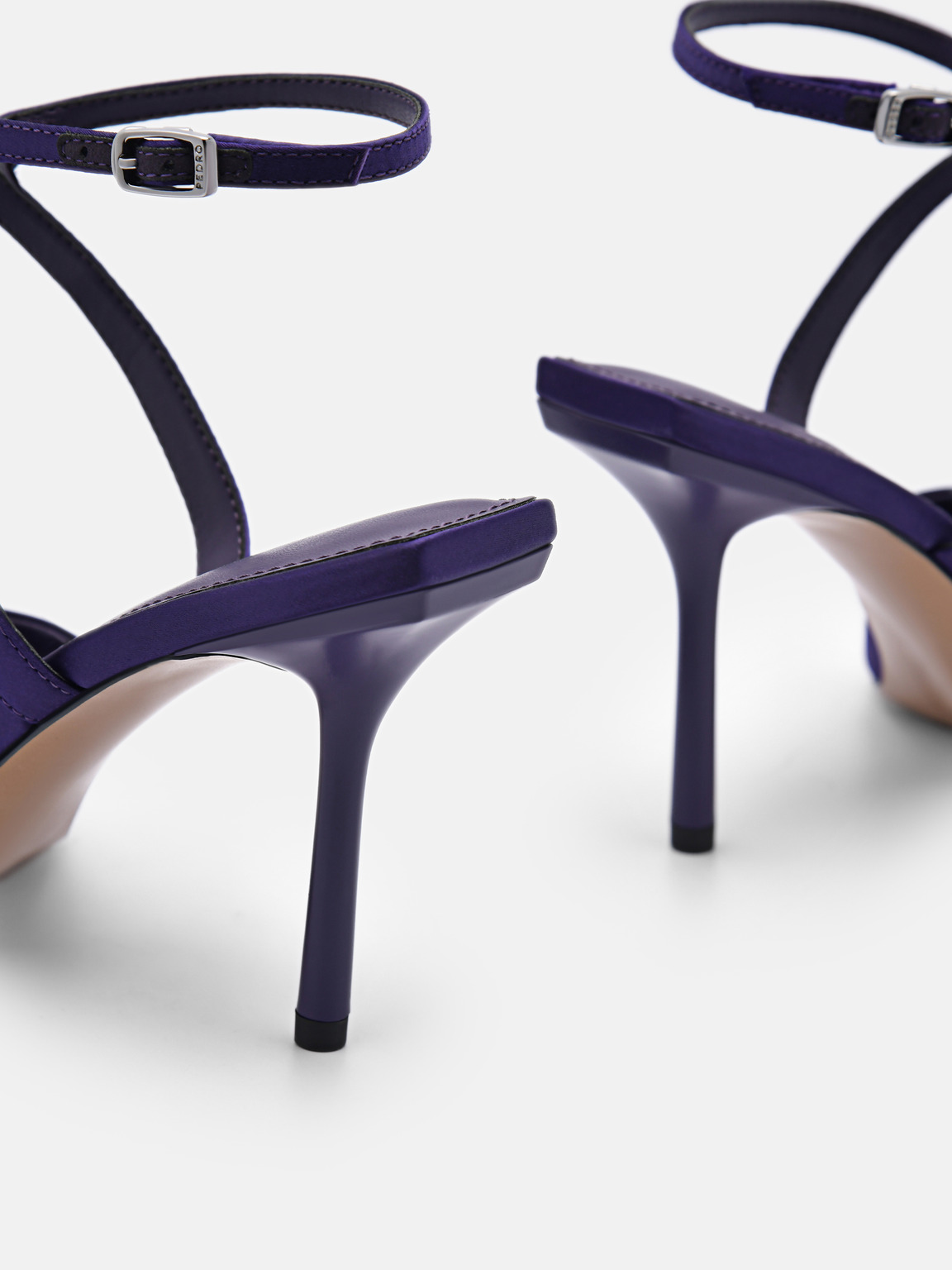 Sofia皮革高跟鞋, Dark Purple