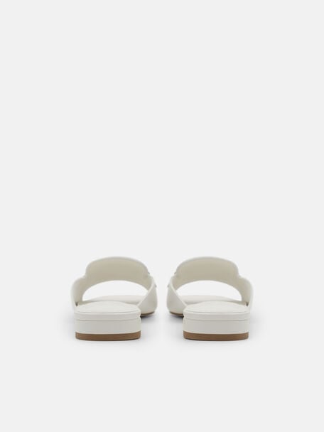 Alistair Leather Sandals, Chalk