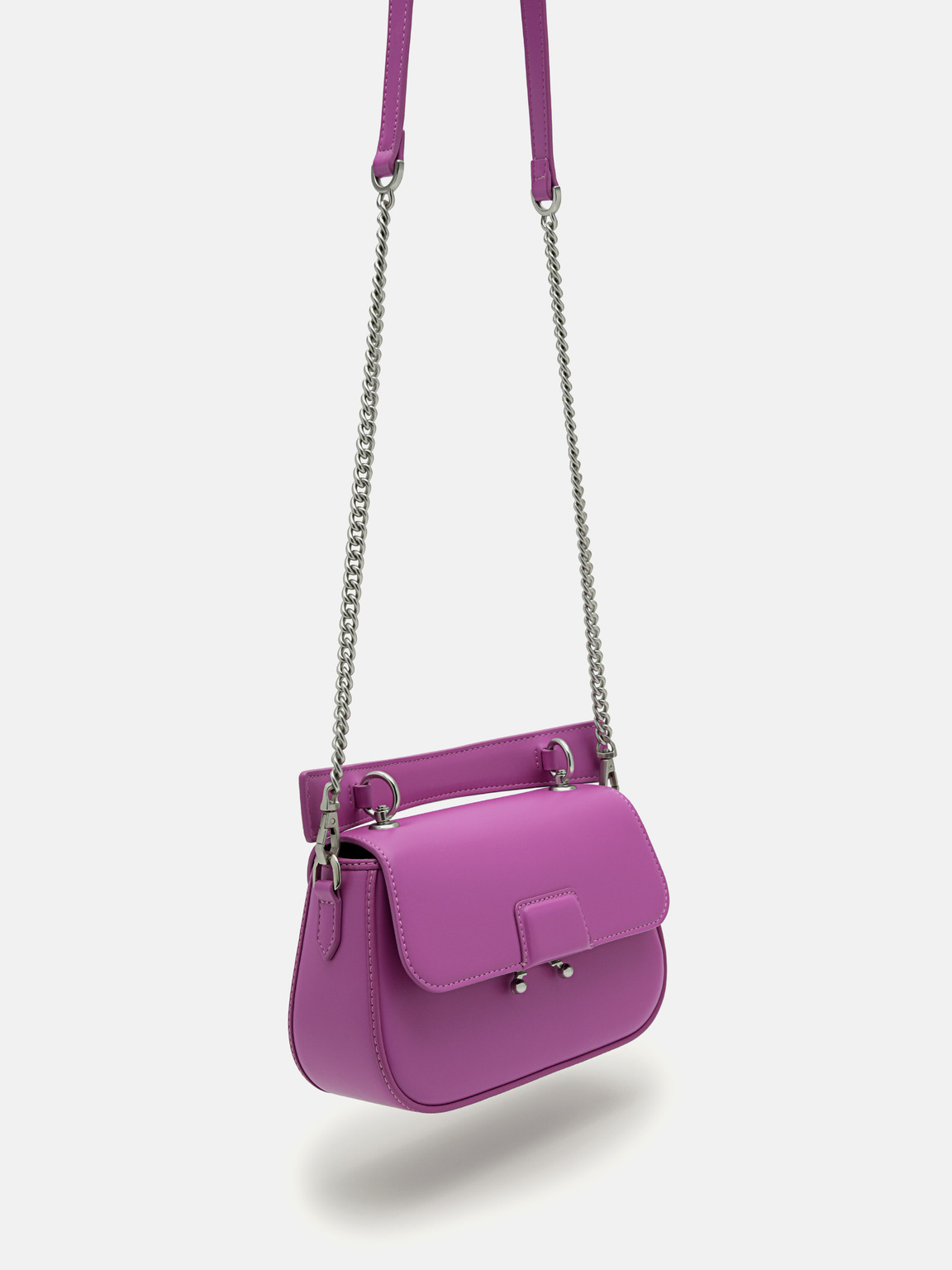 Maisie Mini Shoulder Bag, Berry