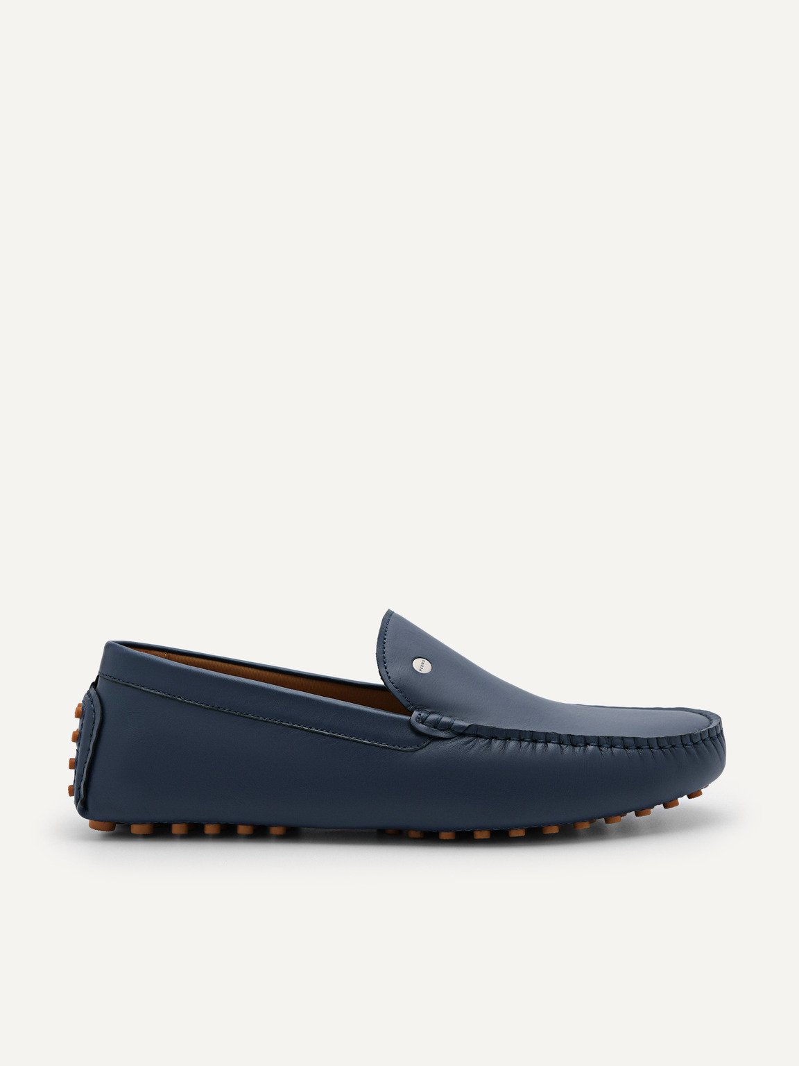 Oliver Leather Driving Shoes, Navy