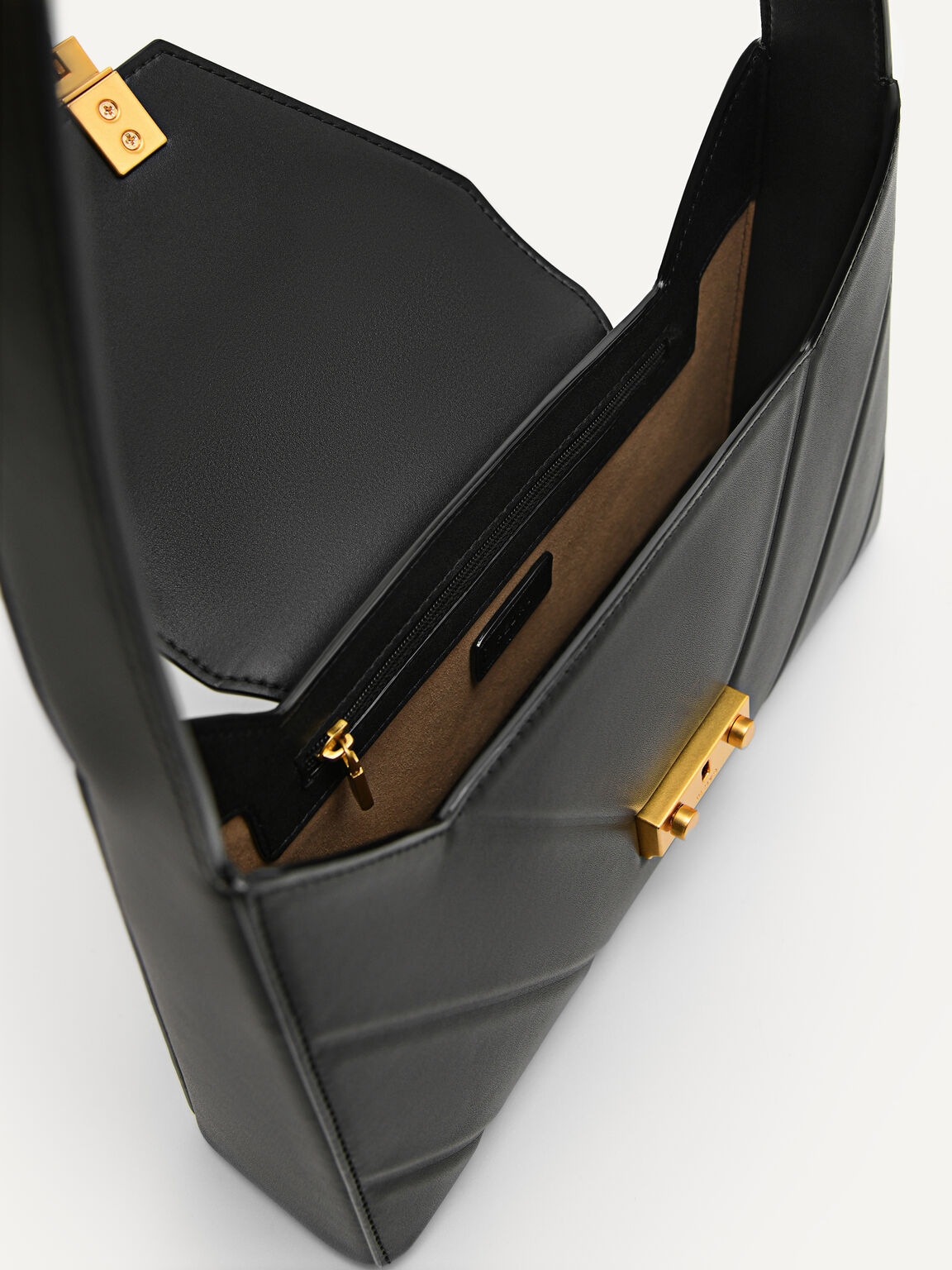 PEDRO Studio Francoise Leather Shoulder Bag, Black