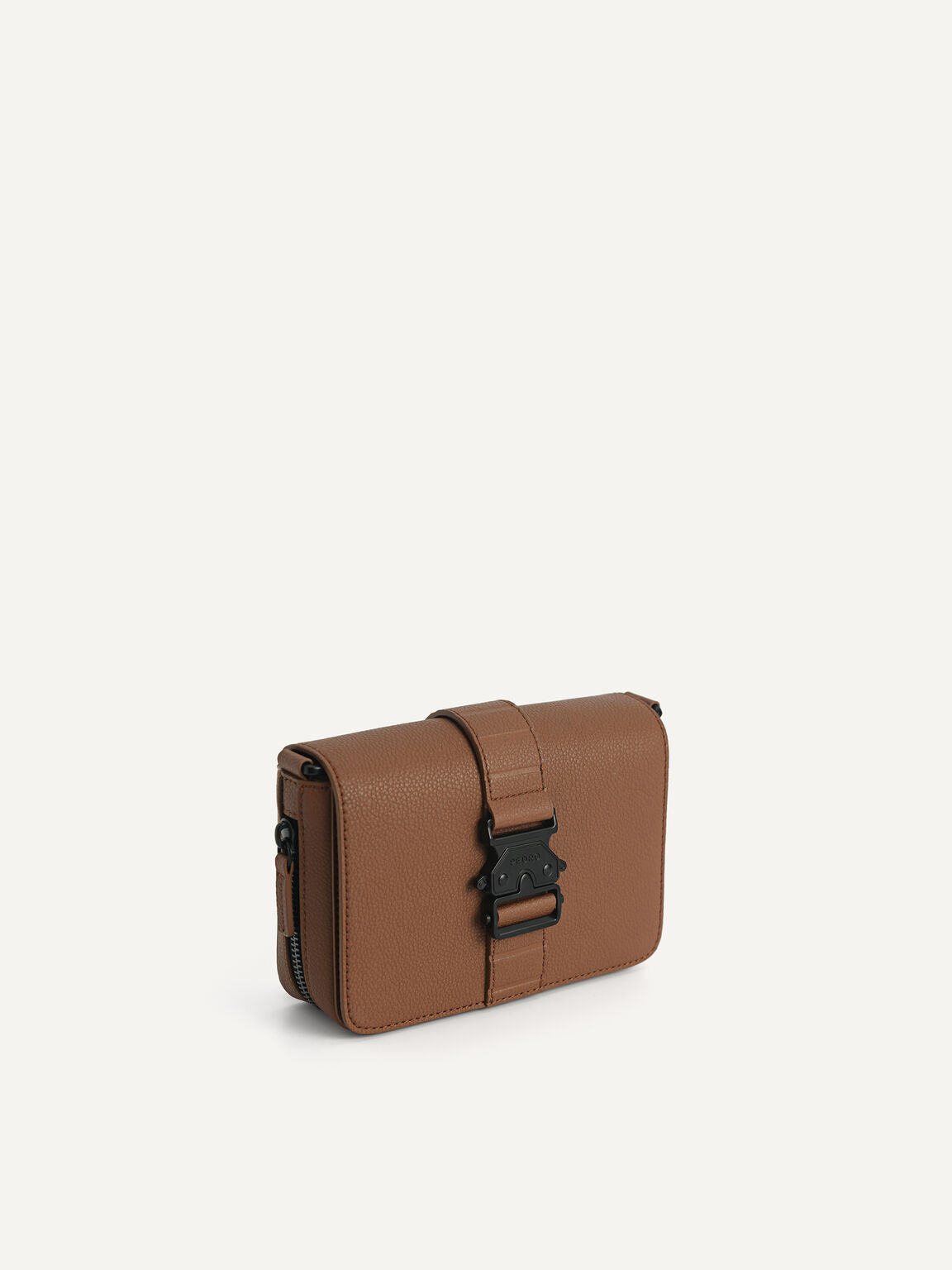Boxy Crossbody Bag, Brown