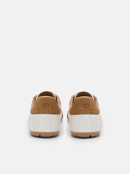 Crest Satin Sneakers, Beige