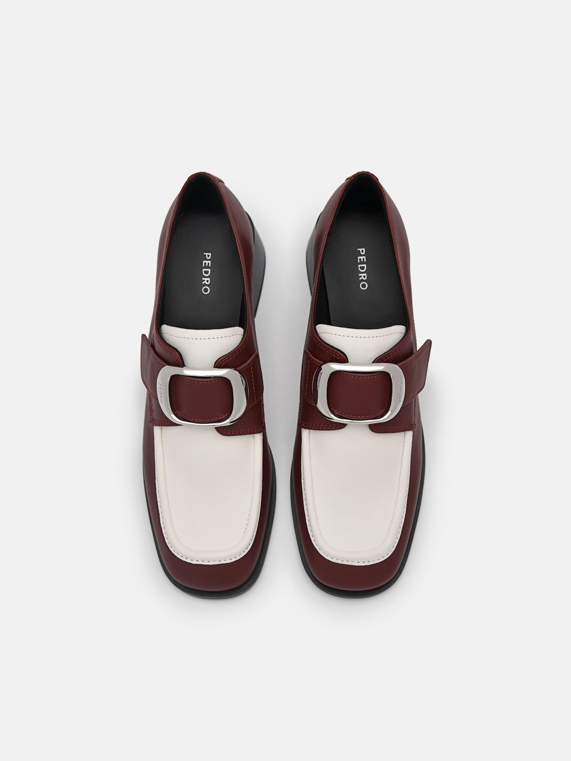 Eden Leather Heel Loafers, Multi