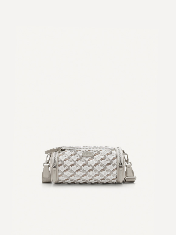 Textured Sling Bag, Taupe
