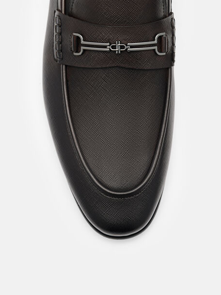 Alistair Leather Loafers, Dark Brown