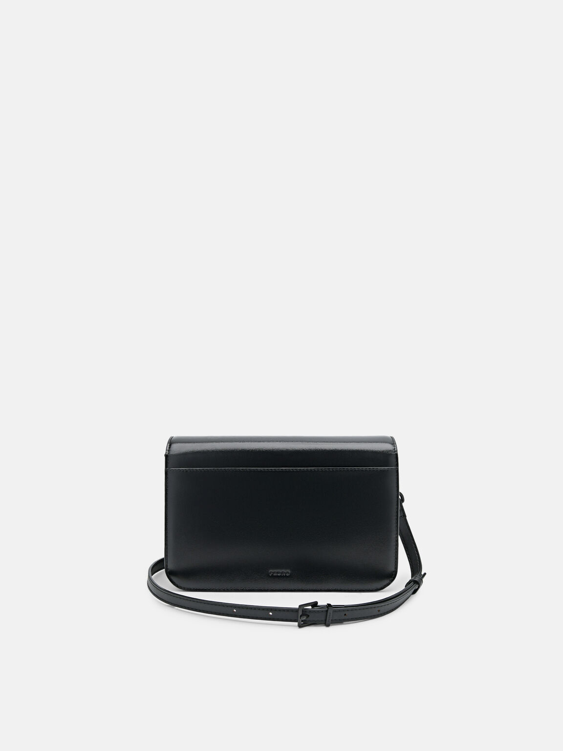 PEDRO Studio Pixel Leather Shoulder Bag, Black